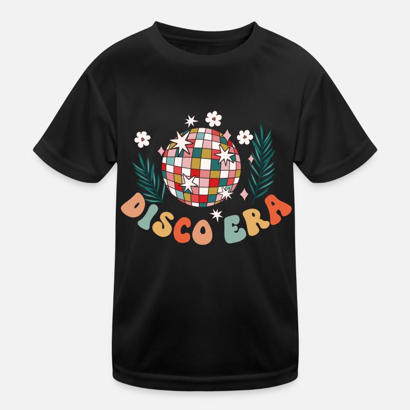 Disco Groovy Hippie 70s 80s Vintage Seventies Kids Functional T-Shirt
