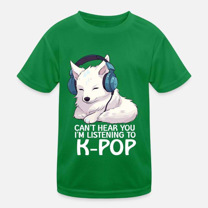 Je ne t’entends pas, j’écoute de la K-pop, Arctic Fox T-shirt sport Enfant