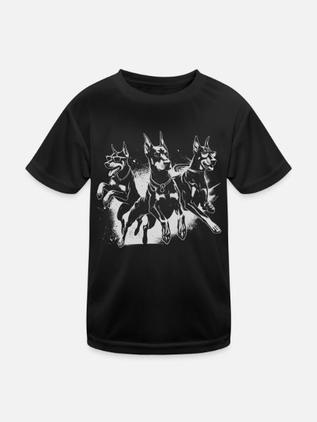 Doberman Pinscher Doberman Lover Dog Owner - Kids Functional T-Shirt - black - Front
