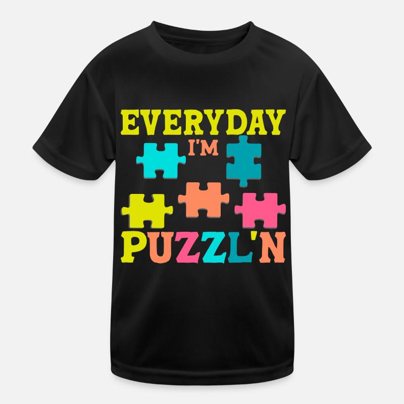 Puzzle Pièce Puzzle Amateur de Puzzle T-shirt sport Enfant