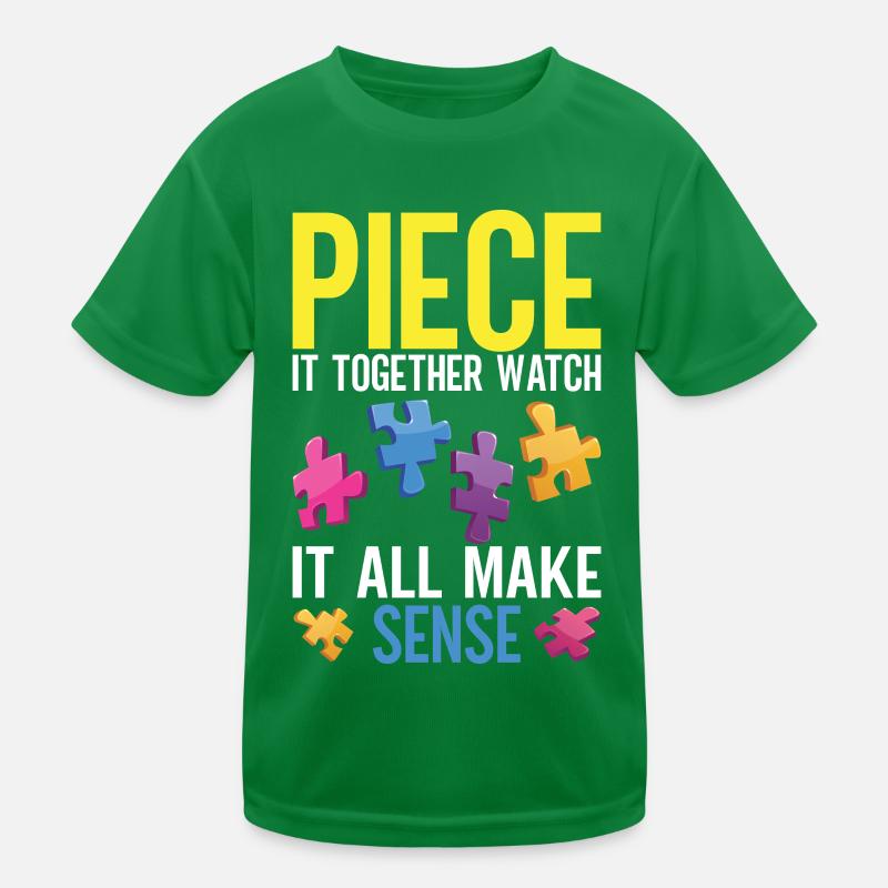 Jigsaw Puzzle Piece Puzzle Lover Kinder Funktions-T-Shirt
