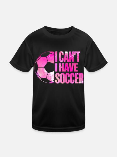 Soccer Girl Teen Soccer Lover Player - Kids Functional T-Shirt - black - Front