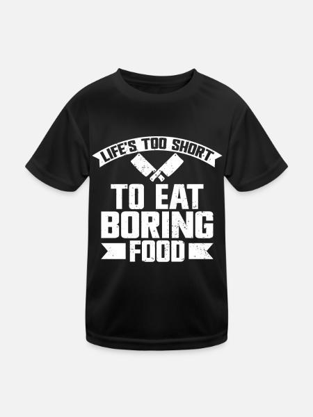 Cuisine Amateur de cuisine Chef culinaire - T-shirt sport Enfant - noir - Devant