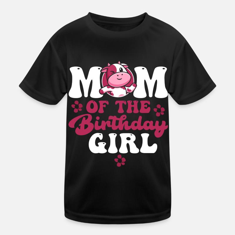 Mutter Cowboy Geburtstag Family Matching Party Kinder Funktions-T-Shirt