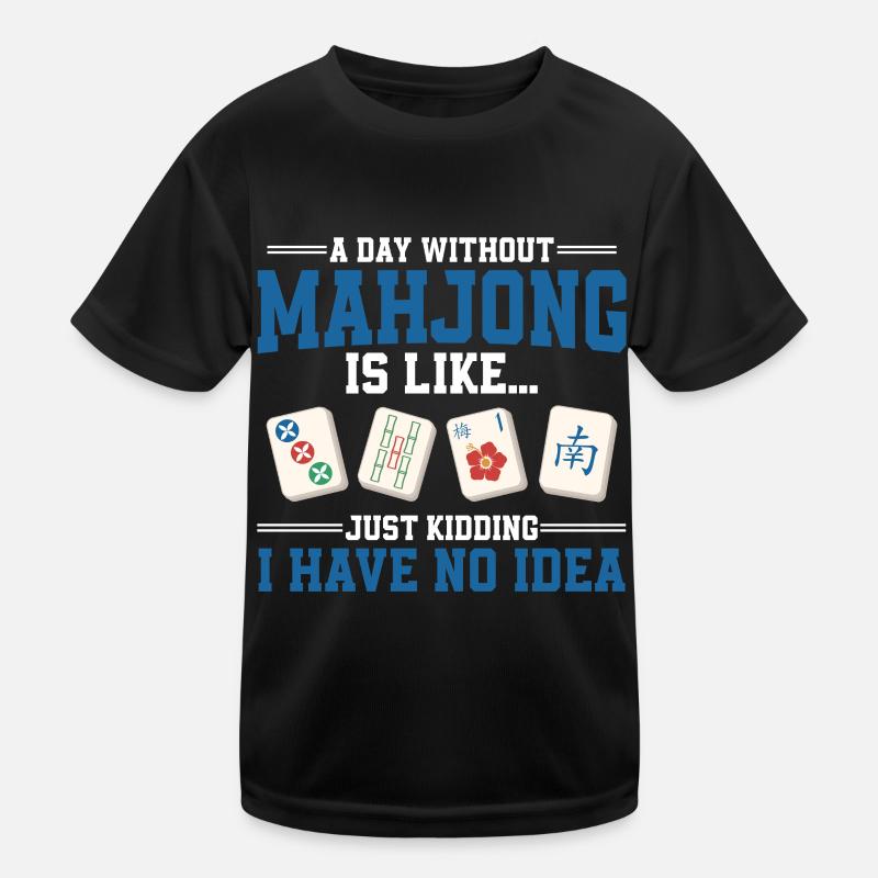 Mahjong Mah Jong Jeu chinois Mah Jongg T-shirt sport Enfant