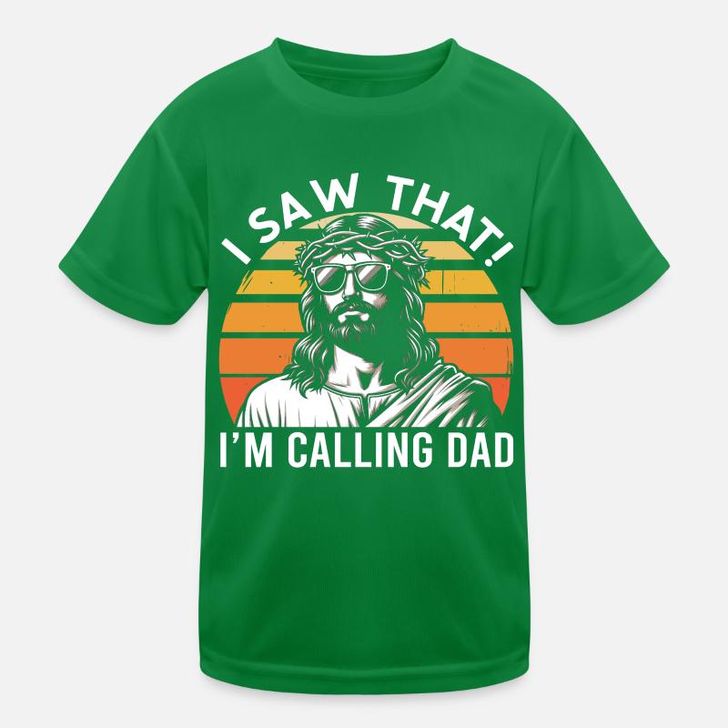 J’ai vu Jésus Mème Drôle Chrétien T-shirt sport Enfant