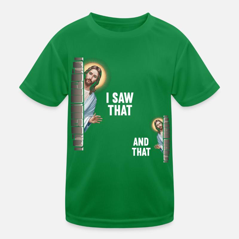 J’ai vu Jésus Mème Drôle Chrétien T-shirt sport Enfant