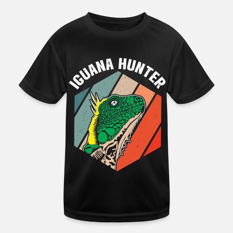 Iguanian Reptile Lover Herpetologist Kids Functional T-Shirt