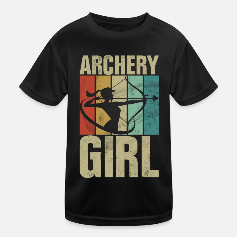 Tir à l’arc Chasse à l’arc Filles Chasse à la flèche T-shirt sport Enfant