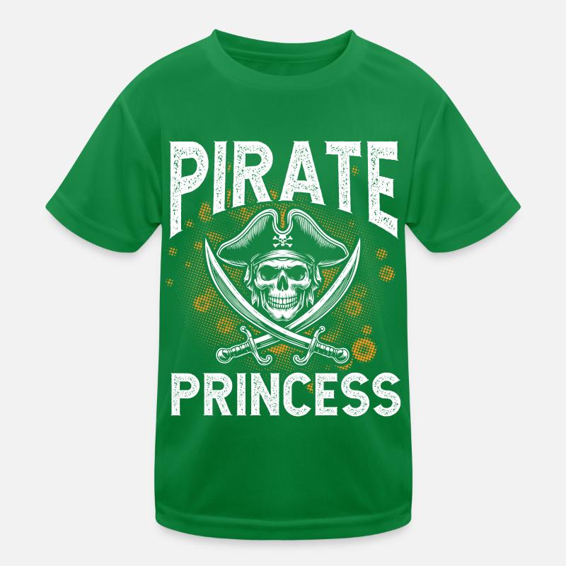 Pirate Princesse Pirate Crâne Croix Os T-shirt sport Enfant
