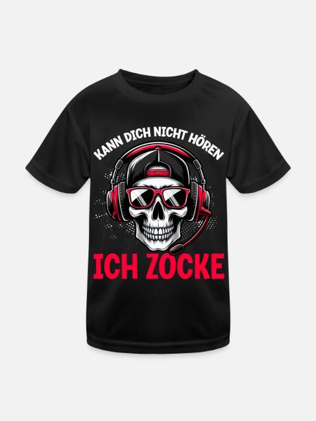 Je ne t’entends pas, je joue, je joue, je joue - T-shirt sport Enfant - noir - Devant