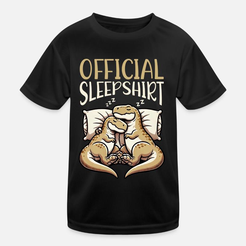 Official Funny Dinosaur Sleep Shirt Kids Functional T-Shirt