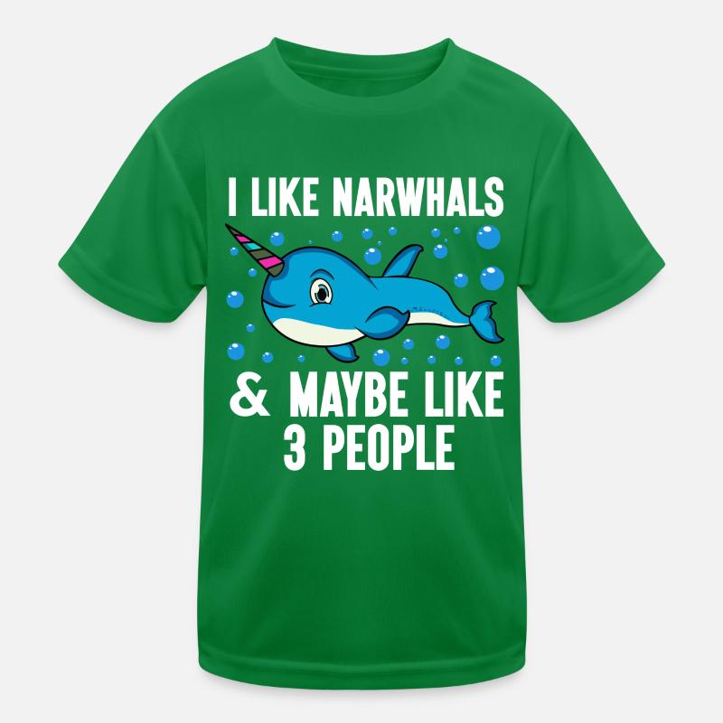 Mer de narval Mignon amoureux du narwhaler T-shirt sport Enfant