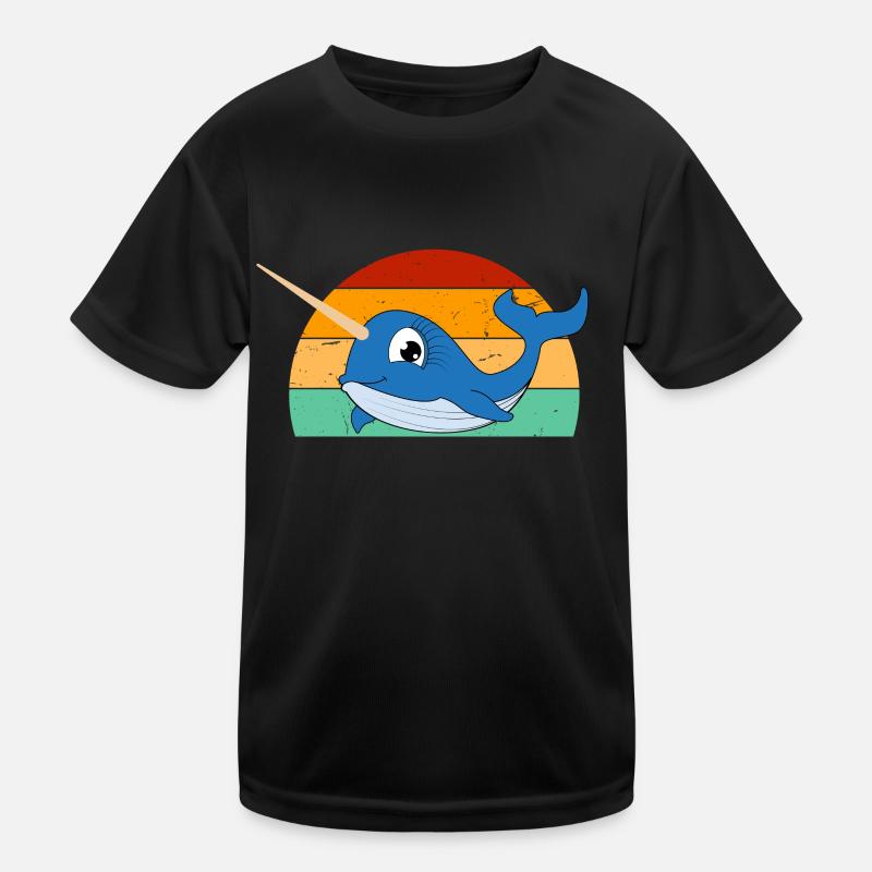 Mer de narval Mignon amoureux du narwhaler T-shirt sport Enfant