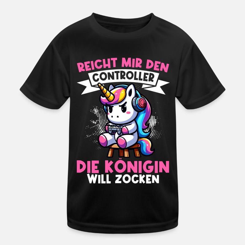 Hands me the controller, the queen wants to play Kids Functional T-Shirt