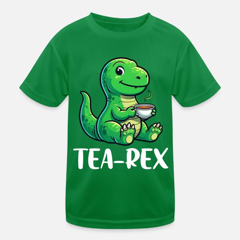Tee Rex Dinosaurier Liebhaber T-Rex Tea Tasse Kinder Funktions-T-Shirt