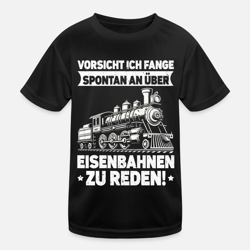 Railway Model Railway Steam Locomotive Trains Kids Functional T-Shirt