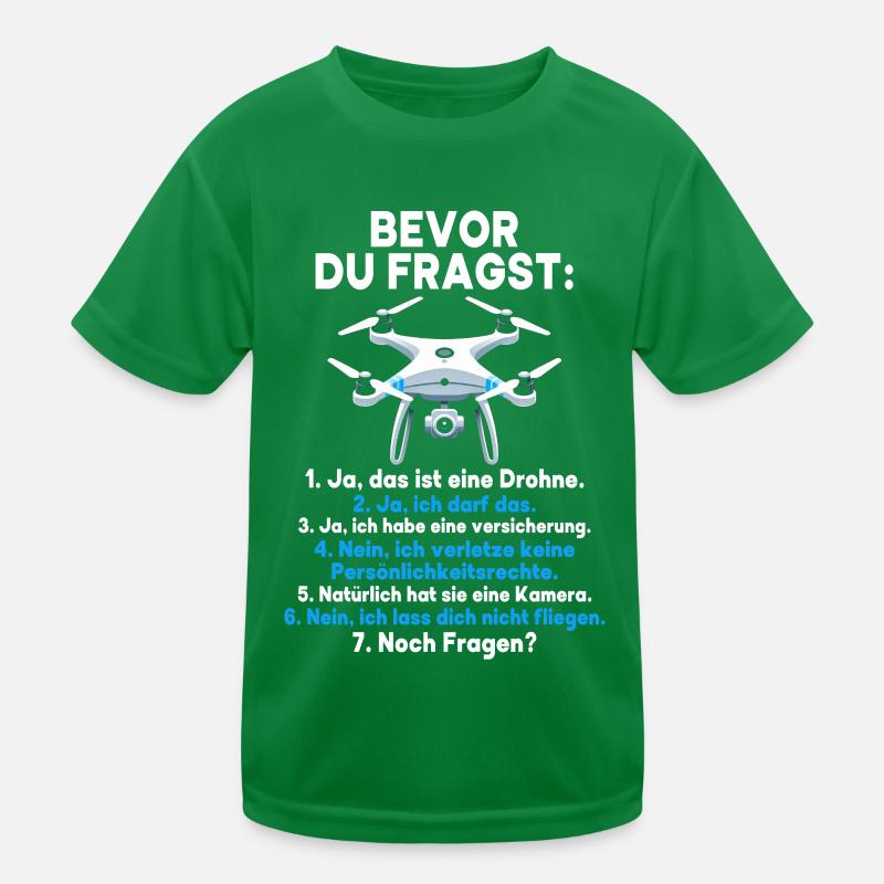Pilote de drone quadricoptère Quadricoptère volant T-shirt sport Enfant