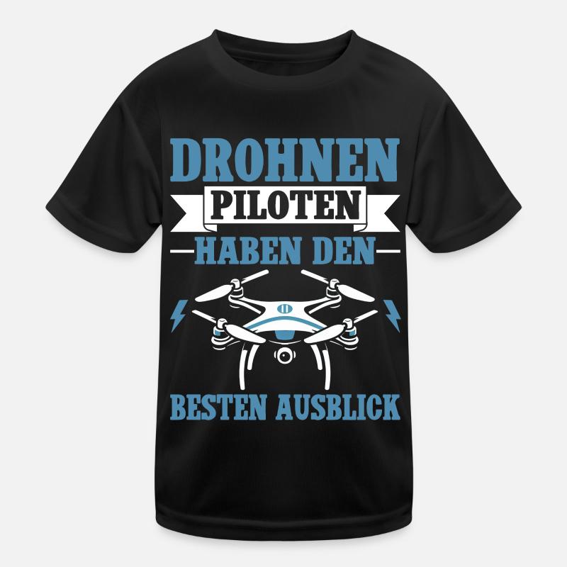 Drone Pilot Quadcopter Flying Quadcopter Kids Functional T-Shirt