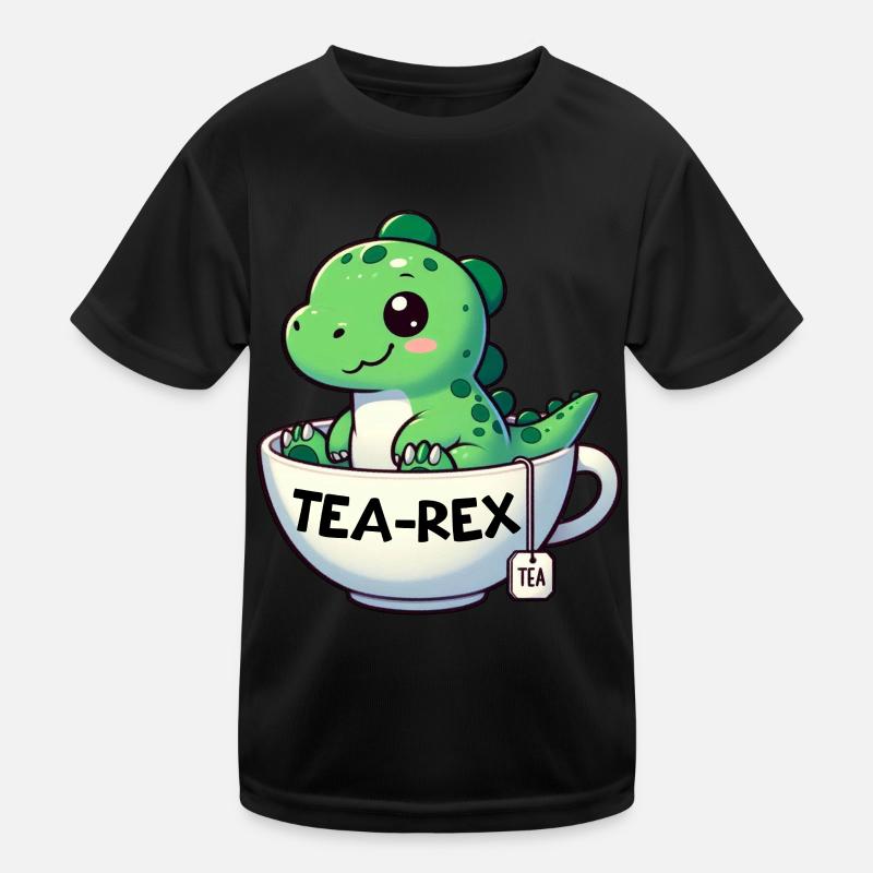 Tee Rex Dinosaurier Liebhaber T-Rex Tea Tasse Kinder Funktions-T-Shirt