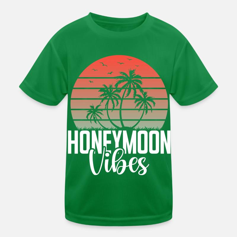 Flitterwochen Ehemann Ehefrau Paare Urlaubs Kinder Funktions-T-Shirt