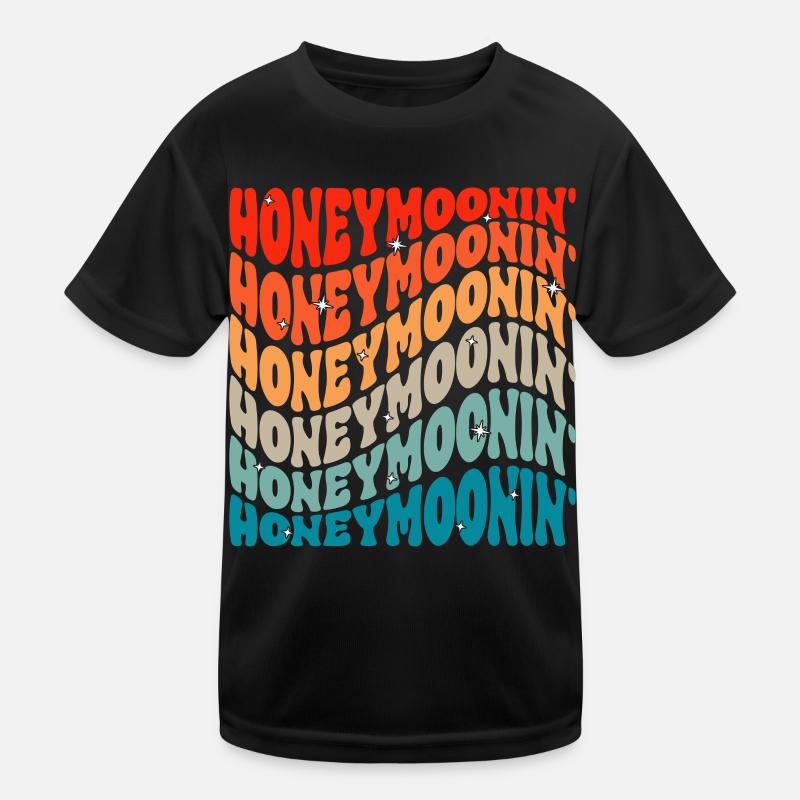 Flitterwochen Ehemann Ehefrau Paare Urlaubs Kinder Funktions-T-Shirt