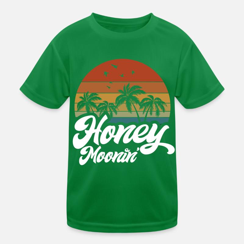 Flitterwochen Ehemann Ehefrau Paare Urlaubs Kinder Funktions-T-Shirt