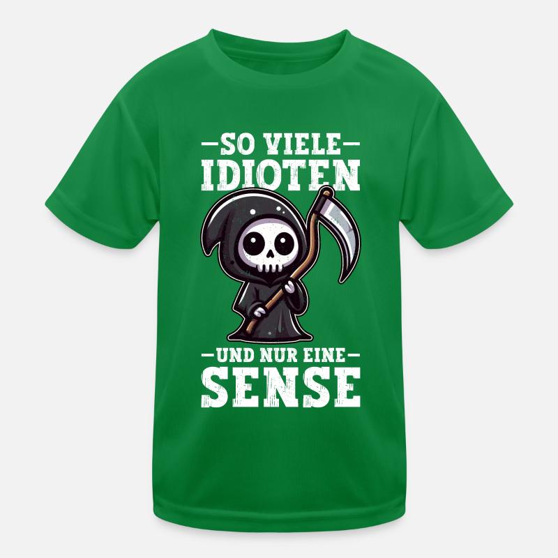 So many idiots and just a scythe of sarcasm Kids Functional T-Shirt