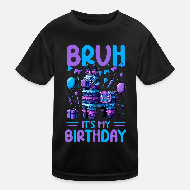 Lama Pinata Süße Alpaka -Tiergeburtstagsfiesta Kinder Funktions-T-Shirt