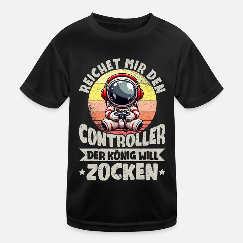 Hands me the controller the king wants to gamble Kids Functional T-Shirt