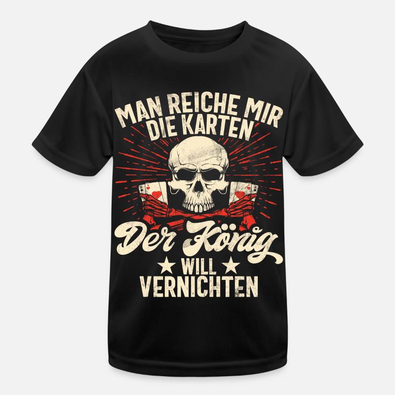 Schafkopf Card Game Schafkopfer Austria Kids Functional T-Shirt