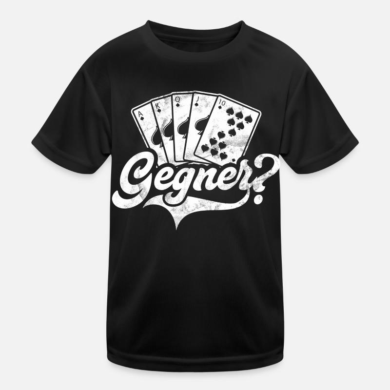 Schafkopf Card Game Schafkopfer Austria Kids Functional T-Shirt