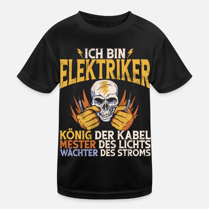 Electronicien Electrique Profession Volt Génie Electrique T-shirt sport Enfant