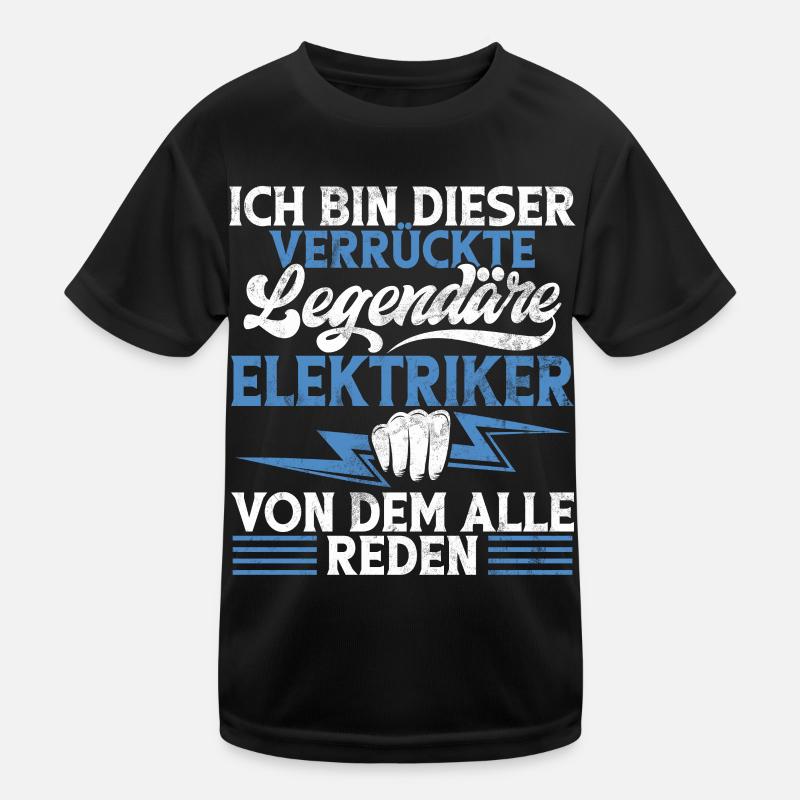 Electronicien Electrique Profession Volt Génie Electrique T-shirt sport Enfant