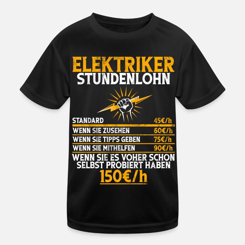 Electronicien Electrique Profession Volt Génie Electrique T-shirt sport Enfant