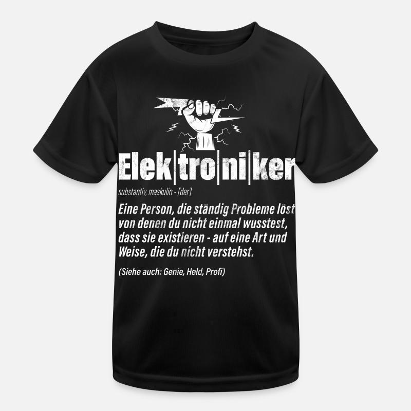 Electronicien Electrique Profession Volt Génie Electrique T-shirt sport Enfant