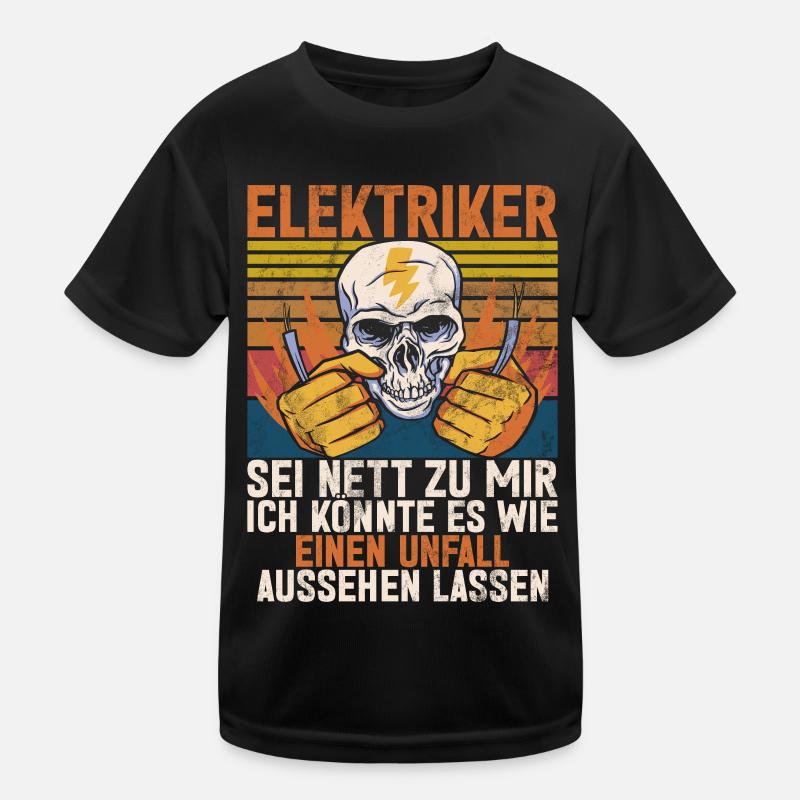 Electronicien Electrique Profession Volt Génie Electrique T-shirt sport Enfant