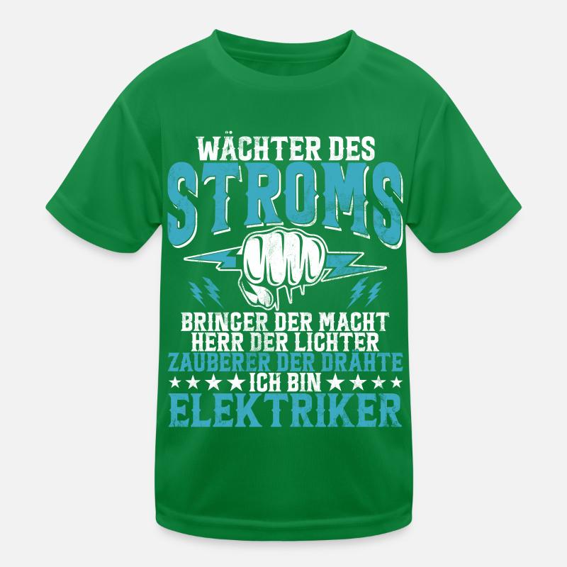 Electronics Technician Electrics Profession Volt Electrical Engineering Kids Functional T-Shirt