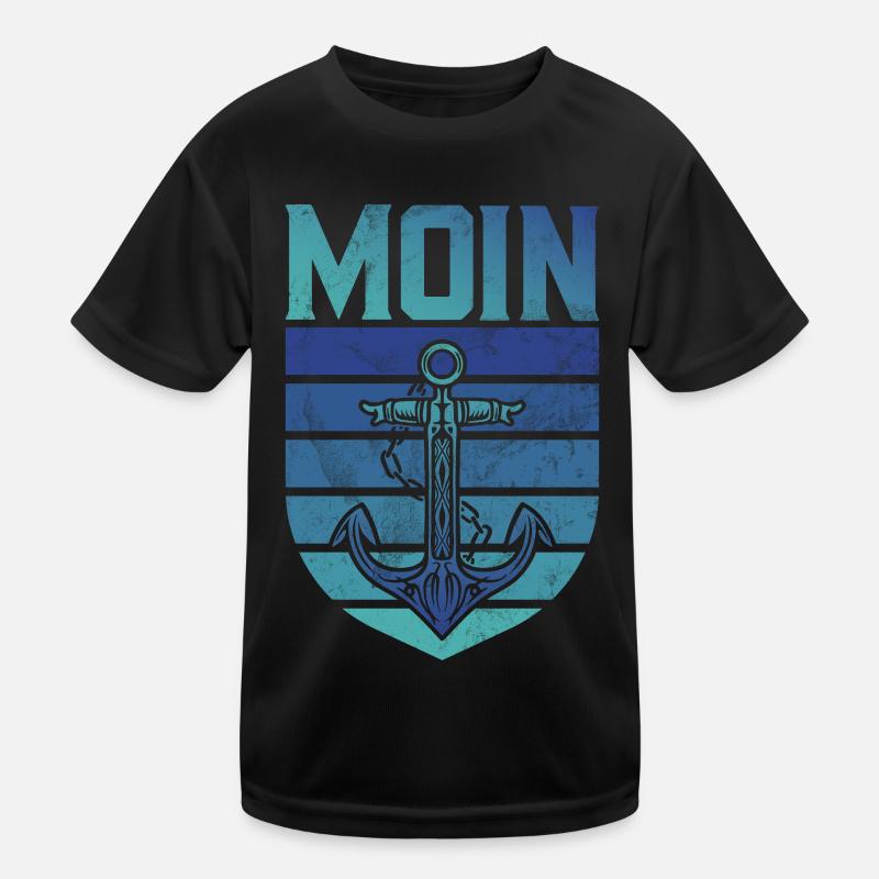 Captain Sailing Saying Boat Sailboat Captain Kids Functional T-Shirt