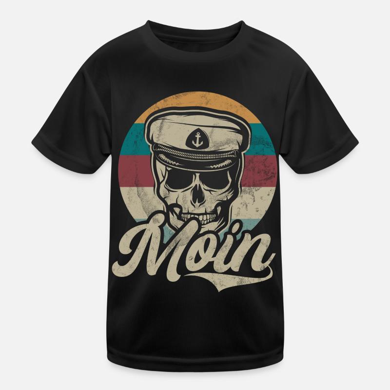 Captain Sailing Saying Boat Sailboat Captain Kids Functional T-Shirt