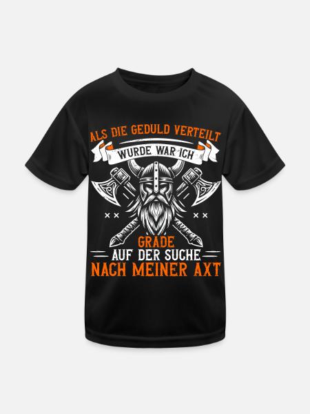 Vikings, Mythologie nordique, Dieux, Viking - T-shirt sport Enfant - noir - Devant