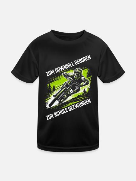 Vététistes, amateurs de VTT, cyclisme - T-shirt sport Enfant - noir - Devant