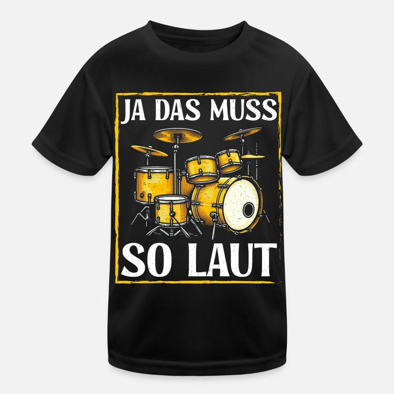 Batteur Batteur Percussion Musiciens T-shirt sport Enfant