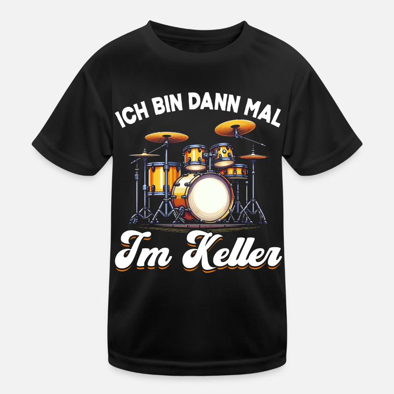 Batteur Batteur Percussion Musiciens T-shirt sport Enfant