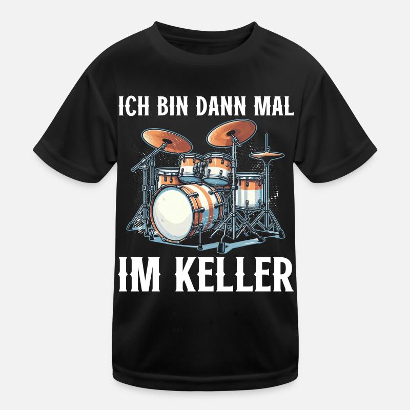 Batteur Batteur Percussion Musiciens T-shirt sport Enfant