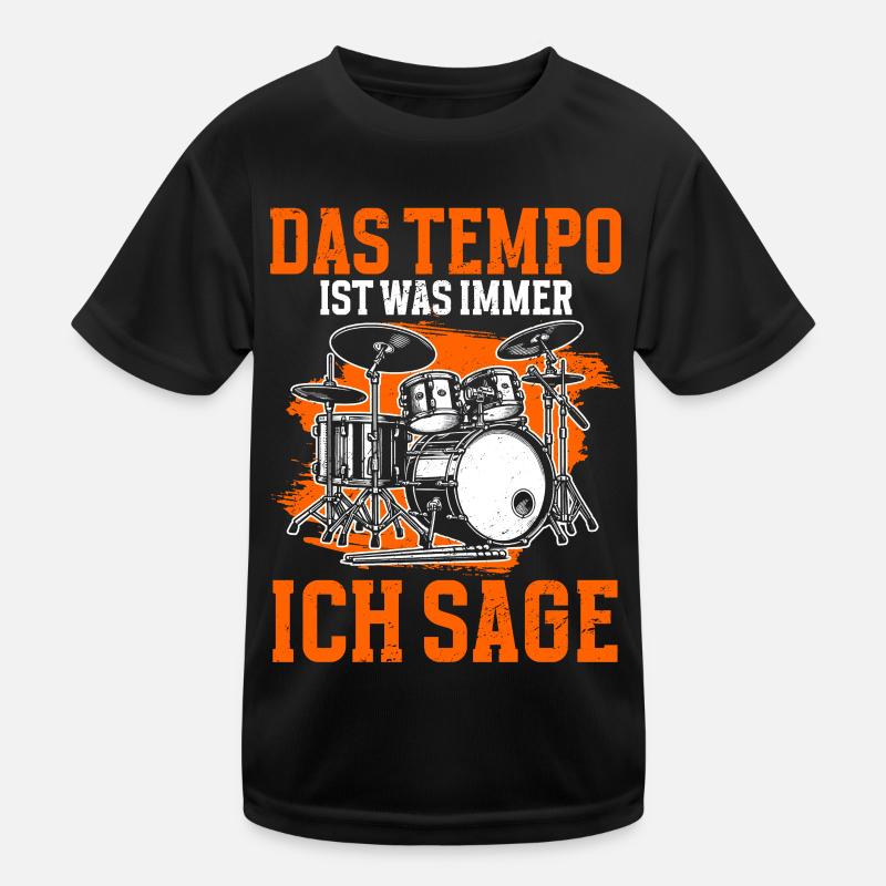 Batteur Batteur Percussion Musiciens T-shirt sport Enfant