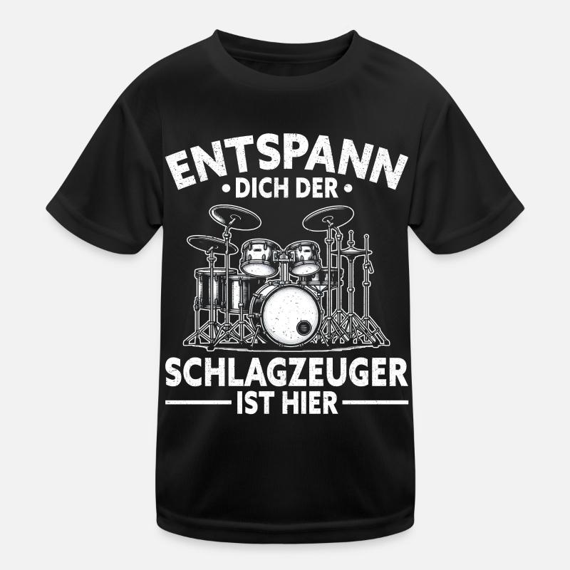 Batteur Batteur Percussion Musiciens T-shirt sport Enfant