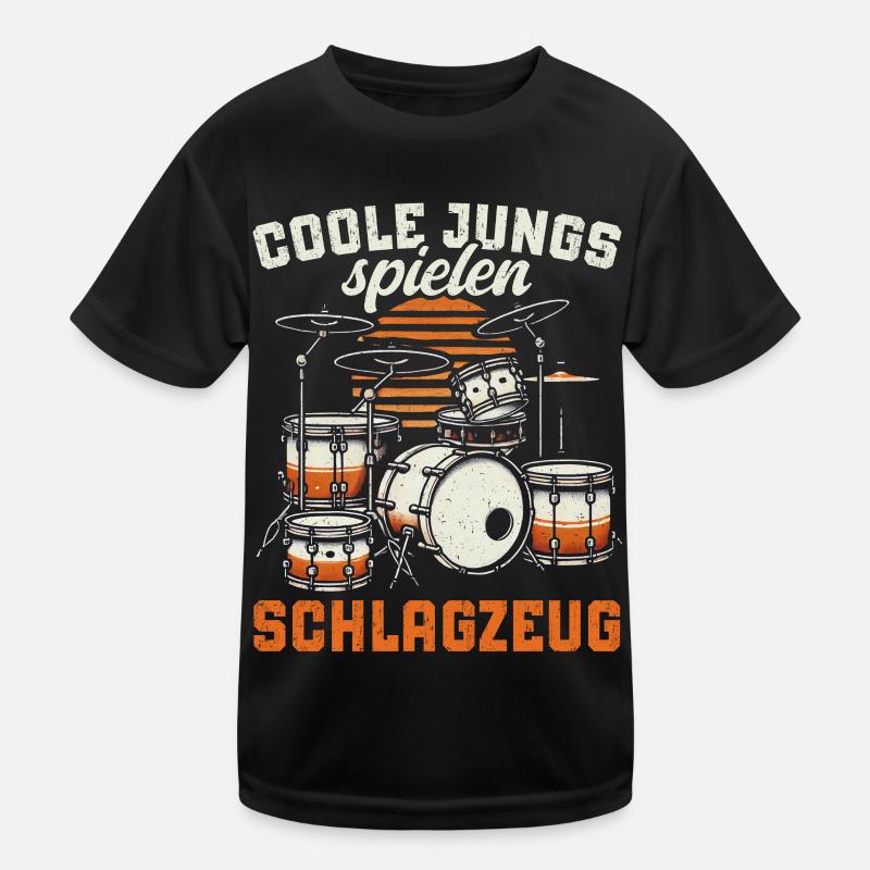 Batteur Batteur Percussion Musiciens T-shirt sport Enfant