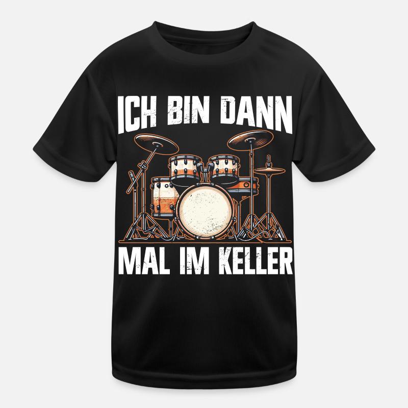 Batteur Batteur Percussion Musiciens T-shirt sport Enfant