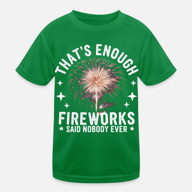 Pyrotechnics Fireworks Pyrotechnics Kids Functional T-Shirt